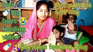 🤱🍼😭Big boys feeding blog।Anjuvlogsvaishaliyoutube vlog [upl. by Gabrielle]