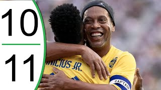 Ronaldinho Team vs Roberto Carlos Team  Extended Highlights amp Goals  The Beautiful Game 2022 [upl. by Brigitte]