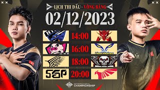 BHD vs HKA l BAC vs FW l VGM vs BRO l SGP vs TLN  VÒNG BẢNG AIC 2023  NGÀY 0212 [upl. by Briana341]