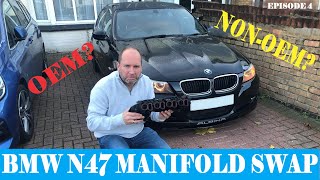 N47 20d Inlet MANIFOLD replacement  BMW Alpina D3 BiTurbo E90 318d  320d  Episode 4 [upl. by Arabel]