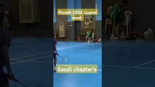 CBSE cluster meet 202425 riyadh Saudi chapters badminton badmintonplayer badminfinal sports [upl. by Dunning469]