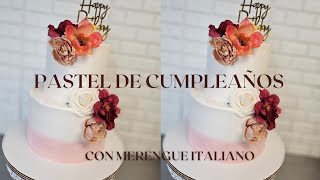 PASTEL DE CUMPLEAÑOS SUSPIRO DOMINICANO MERENGUE ITALIANO [upl. by Launcelot]