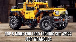 Top 8 MODs for LEGO Technic Set 42122 Jeep Wrangler [upl. by Mukund]