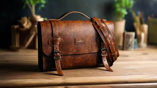 MAKING A HANDMADE LEATHER SATCHEL [upl. by Dareece947]