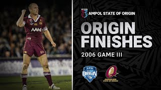 Where the Maroons dynasty began  Game 3 2006  Classic Origin Finishes  NRL [upl. by Chari]