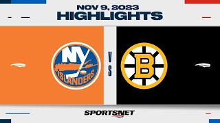 NHL Highlights  Islanders vs Bruins  November 9 2023 [upl. by Harle]