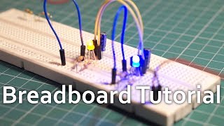 Breadboard tutorial How to use a breadboard for beginners [upl. by Esau]