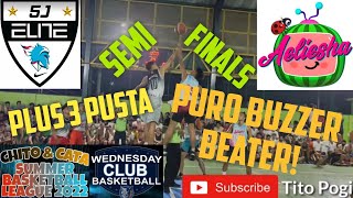 Aeliesha vs 5J Elite  SemiFinals Chito amp Cata Summer Basketball League Season1  Pustahan utaw [upl. by Oisacin]