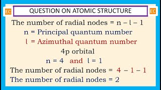 OQV NO – 352 How many radial nodes are present in the 4p orbital [upl. by Friedrick802]