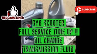 How to Gy6 scooter oil change 50150cc [upl. by Ramedlav]