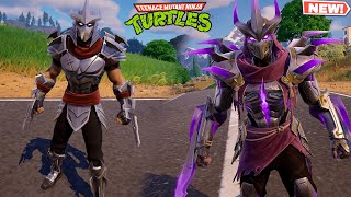 Fortnite SHREDDER Skins GAMEPLAY Shredder amp Super Shredder TMNT Outfits [upl. by Yelrahc]