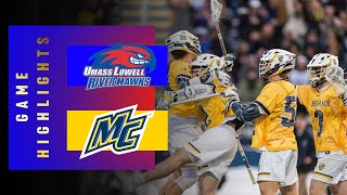 Merrimack v UMASS Lowell Lacrosse Highlights 2022 [upl. by Korb]