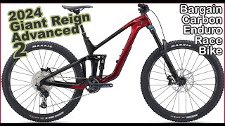 2024 Giant Reign Advanced 2  Details Specs How good can the cheapest carbon enduro model be [upl. by Aisa373]