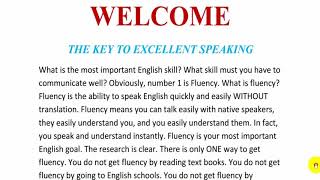 English Podcast  The KEY To Speak English Excellently Subtitles [upl. by Ahsenet]