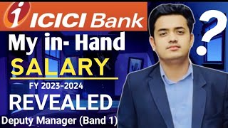 ICICI BANK PO SALARY ✓ ICICI BANK ME SALARY KITNI MILTI HAI  REALITY OF PO BATCH ✓✓ IN HAND SALARY [upl. by Dorweiler]