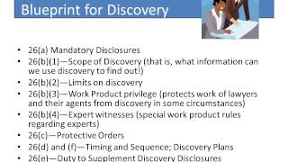 Civil Litigation II Discovery intro with audio [upl. by Nitsuj938]