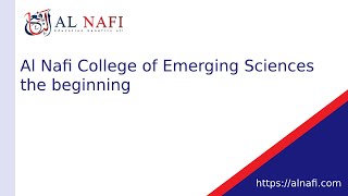 Al Nafi College of Emerging Sciences the beginning [upl. by Annaeerb]