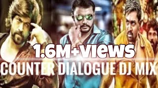 Yash And Darshan vs Dhruva sarja Counter Dialogue dj song [upl. by Inoliel]