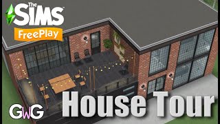 The Sims Freeplay Illustrious Industrial House Tour [upl. by Nalyr]