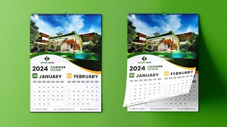 How to Design a Wall Calendar in Photoshop [upl. by Terrence127]