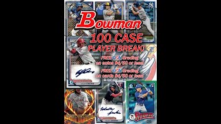 RECAP CASES 1314 CHOICEJUMBO  2024 BOWMAN 100 CASE Player Break FANATICS LIVE 051324 [upl. by Zea]