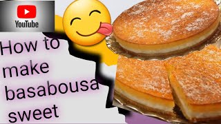 I wish i tried this easy basabousa sweet recipebefore easy recipe 😊☺️ [upl. by Olpe834]