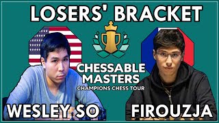 Firouzjas Daring Triple Sacrifice Stuns Wesley So CHESSABLE MASTERS 2024 [upl. by Mayeda]