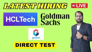 HCL Tech Latest Hiring Started  2025  2024  2023 Batch Hiring  Goldman Sachs Genpact HCL [upl. by Enirahtak]