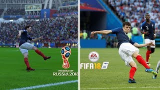 Recreación MEJORES GOLES DEL MUNDIAL RUSIA 2018 EN FIFA [upl. by Pegeen]