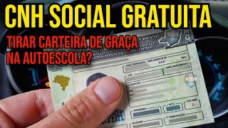 COMO TIRAR CNH SOCIAL POPULAR GRATUITA 2024 [upl. by Eetnwahs]