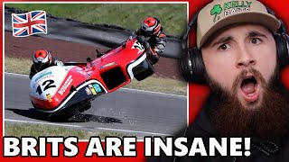 American Reacts to Isle of Man TT Sidecar Racing for the First Time UNBELIEVABLE [upl. by Eylrahc]