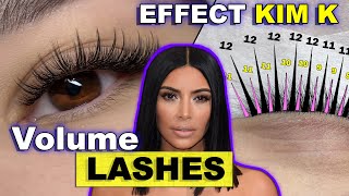 KIM K LASH SET  Volume eyelash extensions  lash mapping tutorial [upl. by Jasun42]