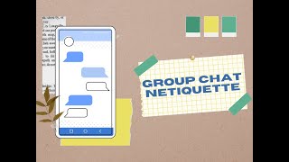 GROUP CHAT FB MESSENGER NETIQUETTE FOR STUDENTS [upl. by Ardnael802]