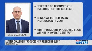 Luther College introduces new presidentelect [upl. by Ellecrad]