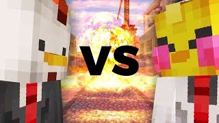 FACTORY WARS Rubber Chickens vs Rubber Ducks MINECRAFT SKIT [upl. by Ellebanna]