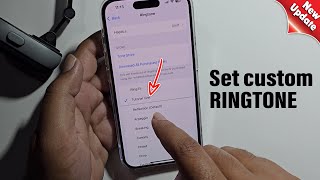 How to set ANY song as Ringtone on iPhone 16 ProMax [upl. by Attenov]