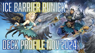 YUGIOH Ice Barrier Runick Deck Profile NOV 2024 [upl. by Ramahs]