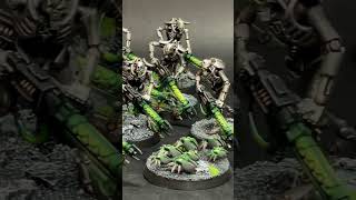 Painted Necron Combat Patrol New Year New Army warhammer40000 warhammer40k [upl. by Elahcim811]