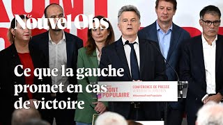 Le Nouveau Front populaire dévoile le programme de la gauche pour les législatives [upl. by Jefferson664]