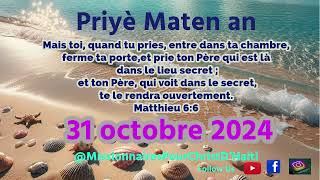 Priyè maten an avèk Past Marise JoasMPCDHT  HouseofPrayer [upl. by Yeblehs777]