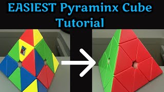 How to solve a Pyraminx Cube EASIEST METHOD  Beginner Pyraminx Tutorial [upl. by Eillil]