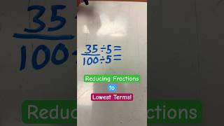 Reducing Fractions to Lowest Terms Example 4252024 [upl. by Ezarra]