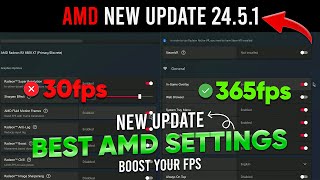 AMD Software Adrenalin Edition 2451 ✅  AMD New Update 2451  Best AMD Settings For Gaming [upl. by Yusuk]