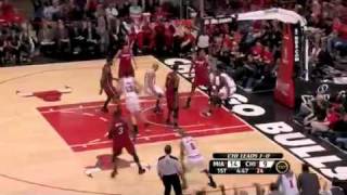 Luol Deng SICK OneHanded Dunk on Jamal Magloire Game 2 May 18 2011 [upl. by Notniv932]