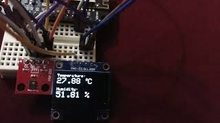 Demo ESP8266 NodeMCU with HTU21D Temperature amp Humidity Sensor [upl. by Punak]