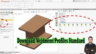 Download weldment profiles standard in Solidworks [upl. by Novy]