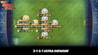 Top Eleven Tactics  3151 Ultra Defensive [upl. by Tranquada]