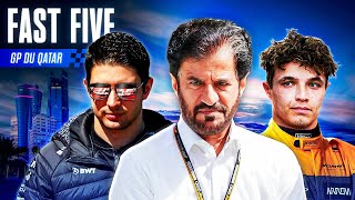 LÉNERVEMENT DE LA FIN DE SAISON EN F1  FAST FIVE 23  GRAND PRIX DU QATAR 2024 [upl. by Enelloc]