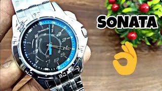 Sonata watch unboxing and overview in hindi [upl. by Anitsua766]