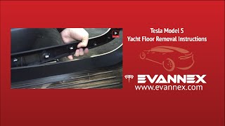 Tesla Model S Yacht Floor Removal Instructions [upl. by Wymore494]